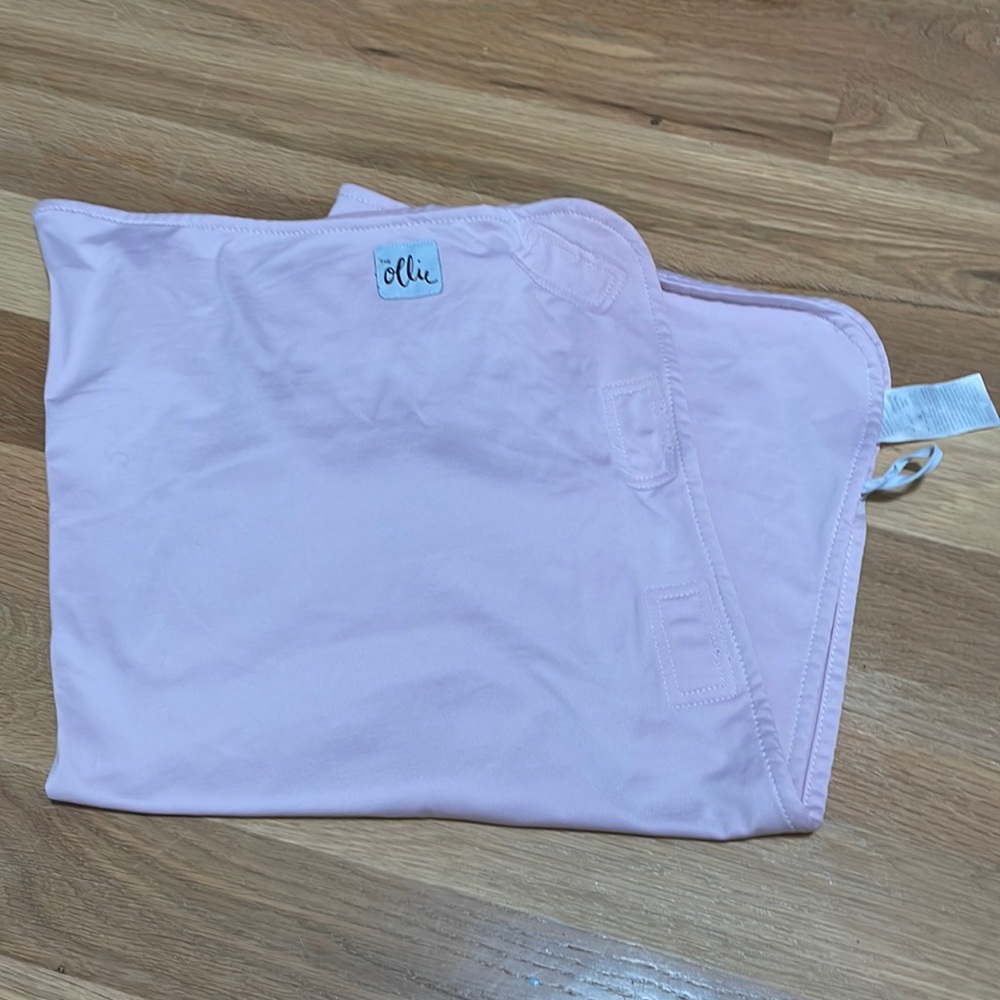 Pink Ollie swaddle